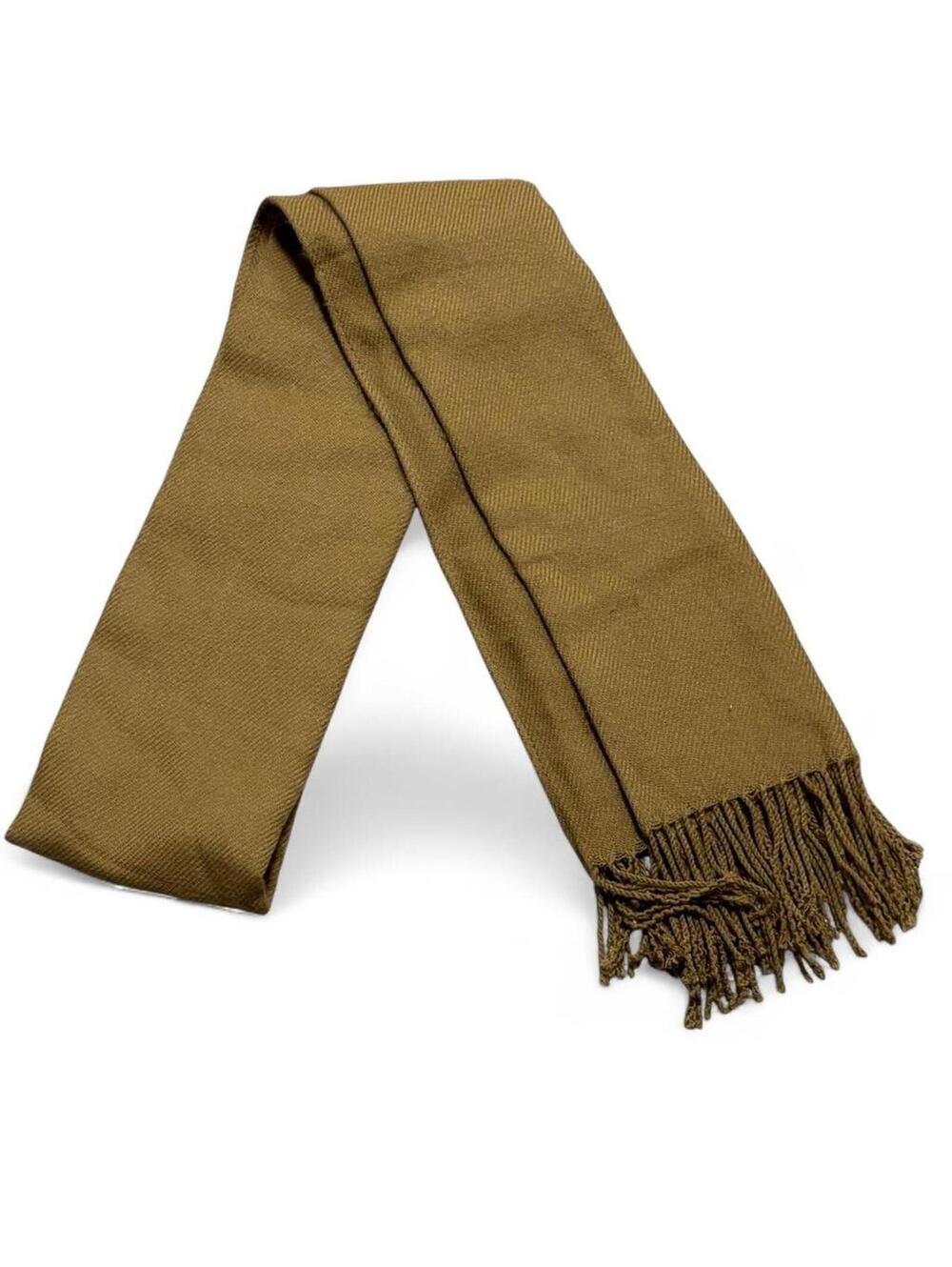 H&M brown fringe scarf